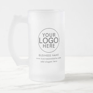 Caneca De Cerveja Vidro Jateado Logotipo Empresarial Promocional Personalizado