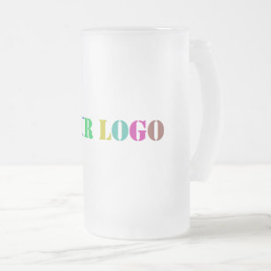 Caneca De Cerveja Vidro Jateado Logotipo personalizado Promocional para sua empres