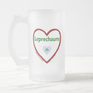 Caneca De Cerveja Vidro Jateado Love Leprechauns