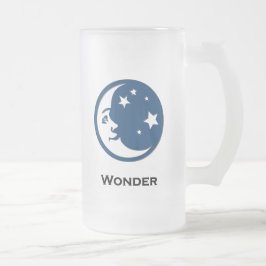 Caneca De Cerveja Vidro Jateado Lua Stars Wonder