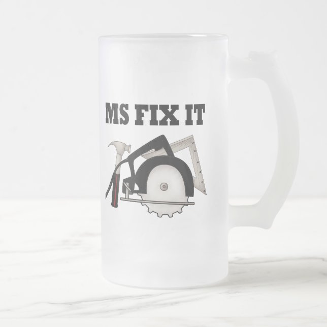 Caneca De Cerveja Vidro Jateado M Fix It (Direita)