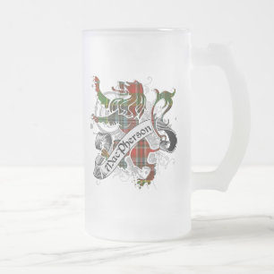 Caneca De Cerveja Vidro Jateado MacPherson Tartan Lion