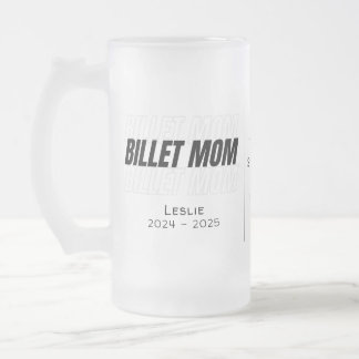Caneca De Cerveja Vidro Jateado Mãe de Billet Personalizada com Citação Sentimenta