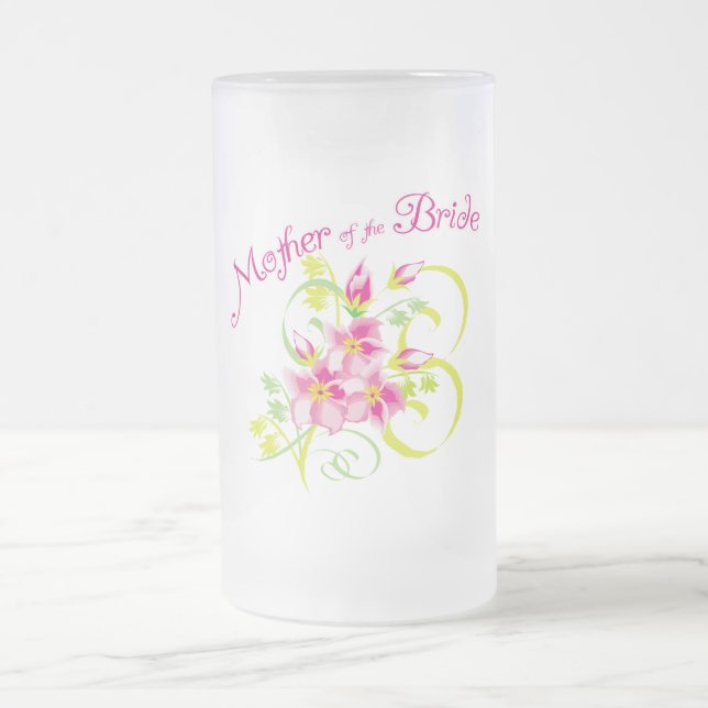 Caneca De Cerveja Vidro Jateado Mãe paraísa dos presentes noivos (Centro)