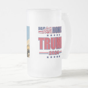 Caneca De Cerveja Vidro Jateado Maganomics Trump 2024