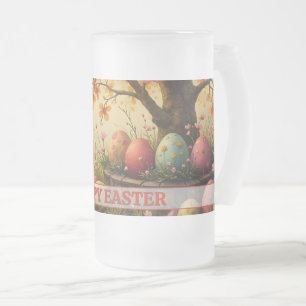 Caneca De Cerveja Vidro Jateado Magia da Florada de Primavera com o Esplendor do O
