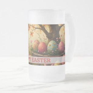 Caneca De Cerveja Vidro Jateado Magia da Florada de Primavera com o Esplendor do O