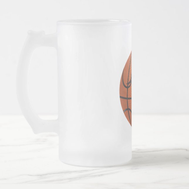 Caneca De Cerveja Vidro Jateado mala de basquetebol (Esquerda)