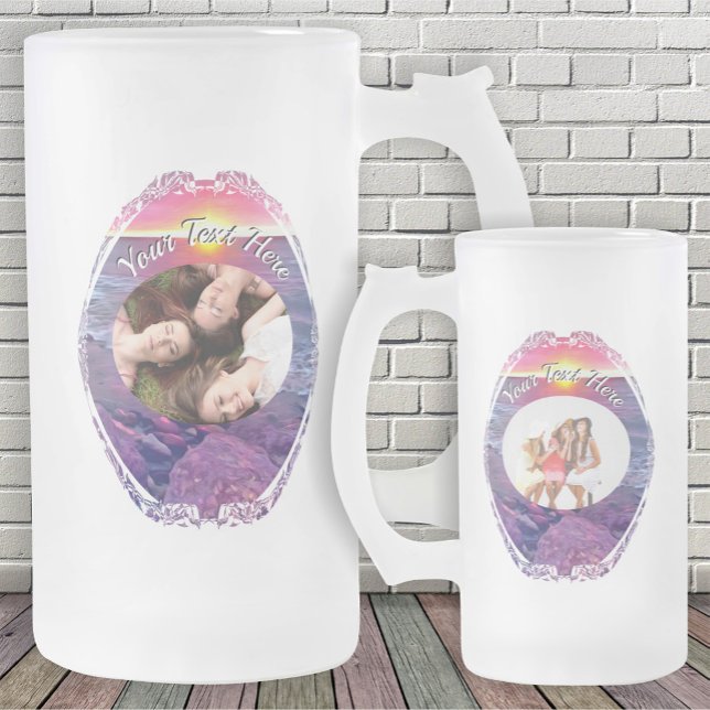 Caneca De Cerveja Vidro Jateado Malecon Sunset Friends 0911 (Criador carregado)