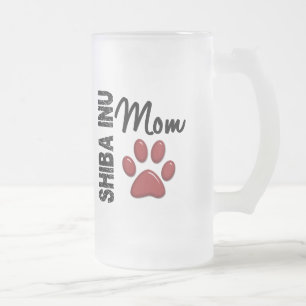 Caneca De Cerveja Vidro Jateado Mamã 2 de Shiba Inu
