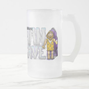 Caneca De Cerveja Vidro Jateado Mangueira (Personalizável)