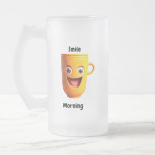 Caneca De Cerveja Vidro Jateado Manhã