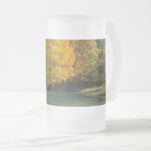 Caneca De Cerveja Vidro Jateado Mapeando Guarda-chuvas Sobre Dogwood Creek Fosco G