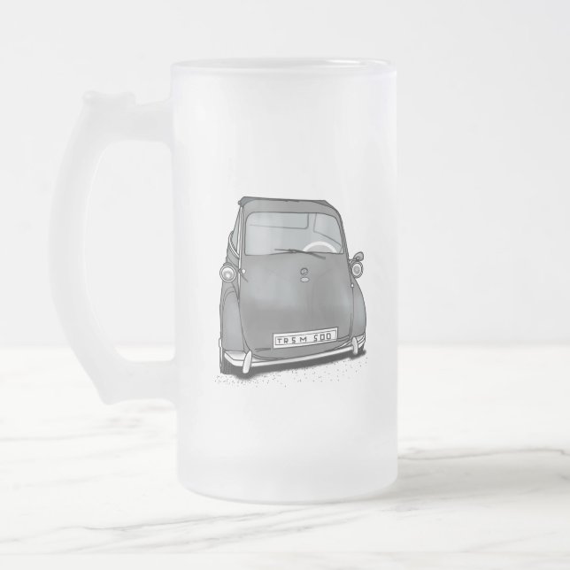 Caneca De Cerveja Vidro Jateado máquina retro (Esquerda)