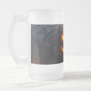 Caneca De Cerveja Vidro Jateado Mau Pumpkin