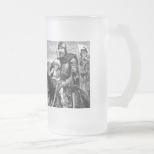 Caneca De Cerveja Vidro Jateado medieval