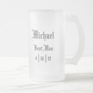 Caneca De Cerveja Vidro Jateado Melhor Homem Personalizado