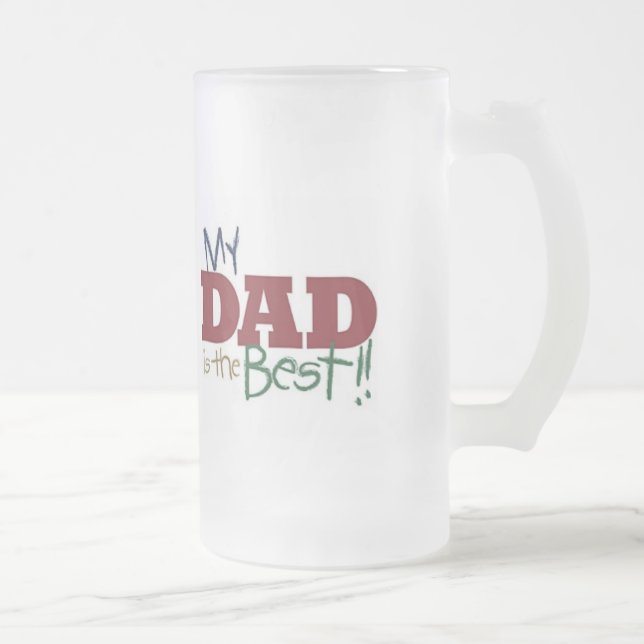 Caneca De Cerveja Vidro Jateado Melhor Pai (Direita)