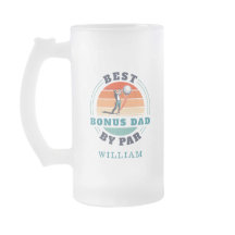 Melhor Pai De Bônus Por Par Retro Stepdad Aniversá