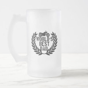Caneca De Cerveja Vidro Jateado Melhor Pai do Mundo 