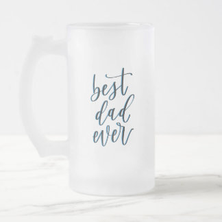 Caneca De Cerveja Vidro Jateado MELHOR PAI NUNCA Fosco personalizado