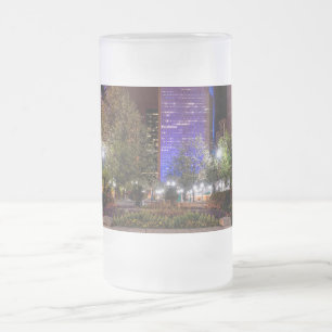 Caneca De Cerveja Vidro Jateado Millennium Park Primavera Season Night Fosco Mug