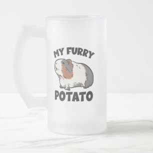 Caneca De Cerveja Vidro Jateado Minha cobaia peluda