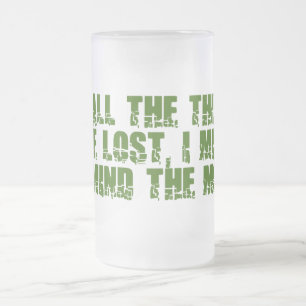 Caneca De Cerveja Vidro Jateado Miss Minha mente - escolha estilo e cor