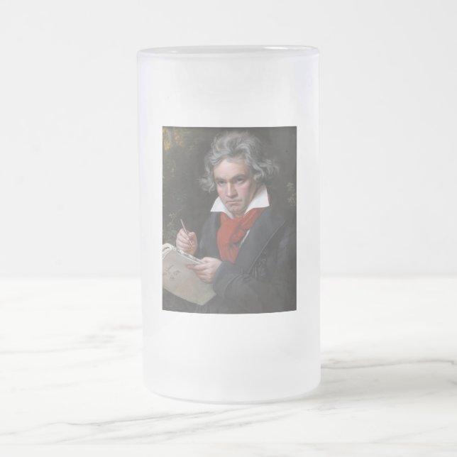 Caneca De Cerveja Vidro Jateado Missa Solemnis: Ludwig Beethoven Música Clássica (Centro)