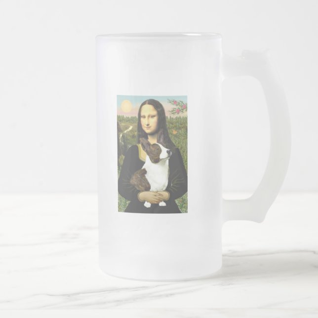 Caneca De Cerveja Vidro Jateado Mona Lisa - Cardigan Welsh Corgi (Direita)
