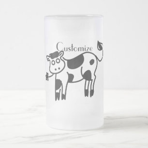 Caneca De Cerveja Vidro Jateado Moo Cow Thunder_Cove 