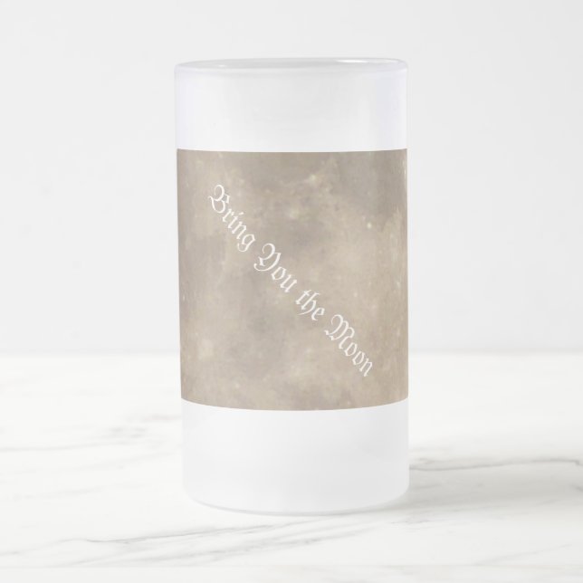 Caneca De Cerveja Vidro Jateado Moon Mug Personalizado De Vidro De Lua Cheia (Centro)