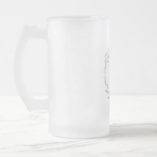 Caneca De Cerveja Vidro Jateado Morgan e Rachelle Mug