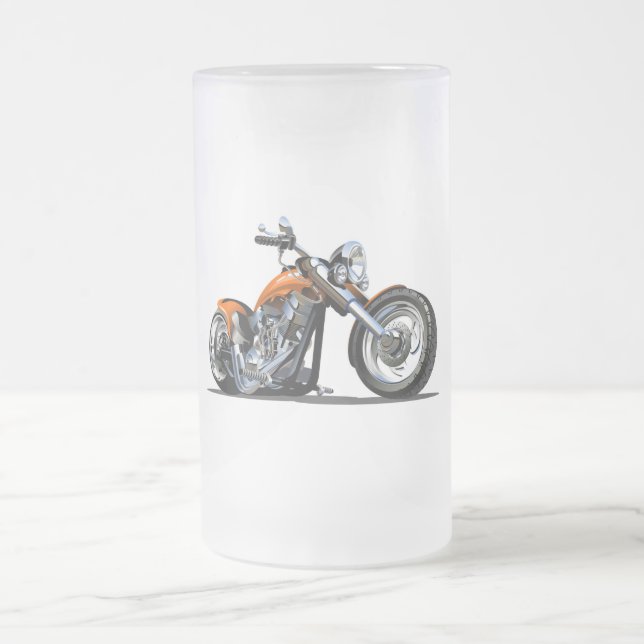 Caneca De Cerveja Vidro Jateado Moto de desenho animado (Centro)