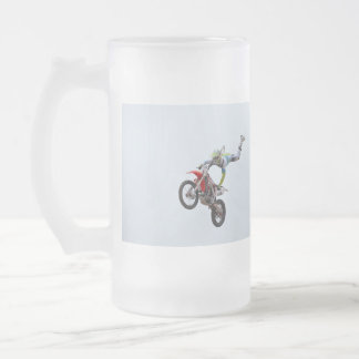 Caneca De Cerveja Vidro Jateado Motocross do estilo livre