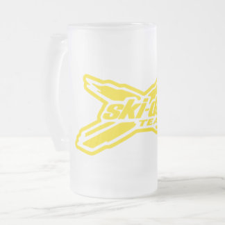 Caneca De Cerveja Vidro Jateado Mug 16 oz givré équipe motoneige