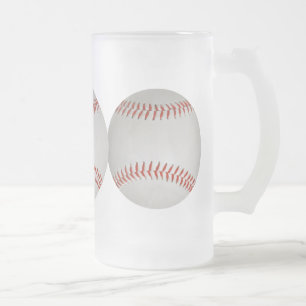Caneca De Cerveja Vidro Jateado Mug de baseball - escolha estilo e cor