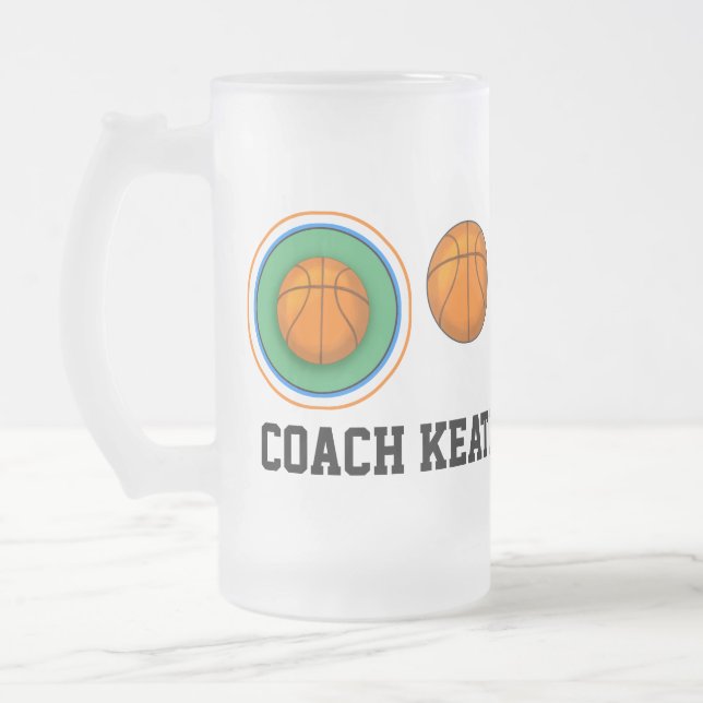 Caneca De Cerveja Vidro Jateado Mug de cerveja de basquete - SRF (Esquerda)
