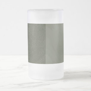 Caneca De Cerveja Vidro Jateado Mug de cerveja verde texturizada com dois tons - P