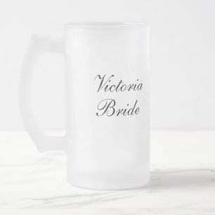 Caneca De Cerveja Vidro Jateado Mug de noivo personalizado