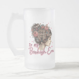 Caneca De Cerveja Vidro Jateado Na minha era de livros