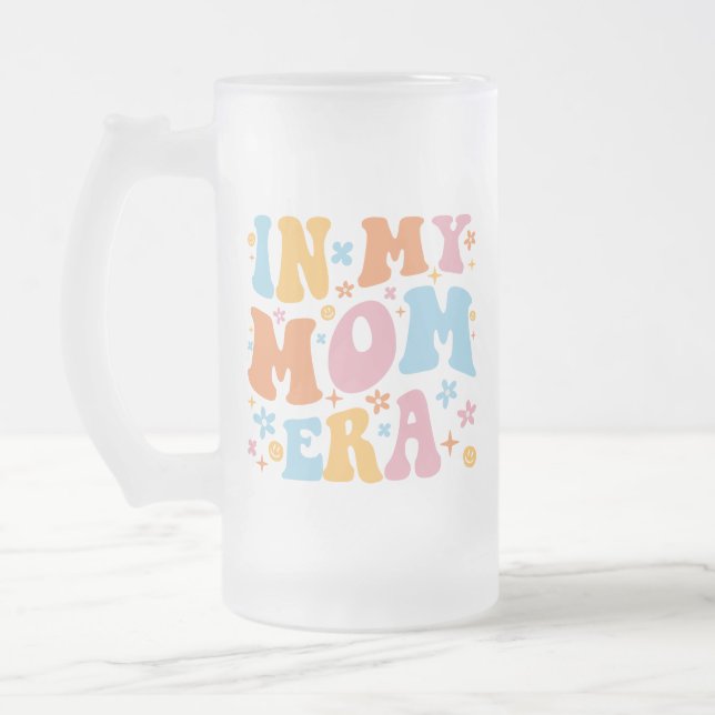 Caneca De Cerveja Vidro Jateado Na Minha Era Mãe Eu (Esquerda)