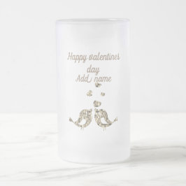 Caneca De Cerveja Vidro Jateado Na moda personalizado namorados caneca de vidro