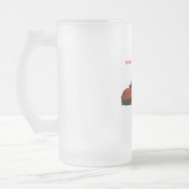 Caneca De Cerveja Vidro Jateado Nada além de arraias (Esquerda)