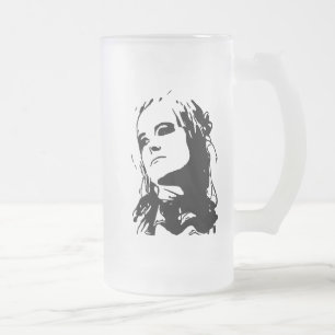 Caneca De Cerveja Vidro Jateado Não amamentado