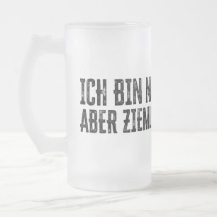 Caneca De Cerveja Vidro Jateado Não sou perfeito – mas estou bem perto!
