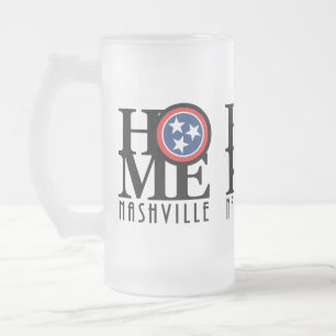 Caneca De Cerveja Vidro Jateado NASCER DOMÉSTICO LOVE Nashville