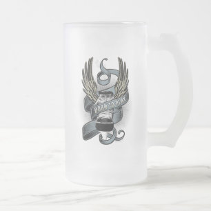 Caneca De Cerveja Vidro Jateado Nascer para reproduzir a caneta do fosco II