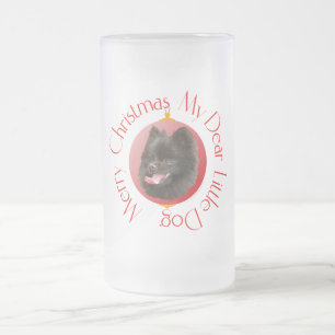 Caneca De Cerveja Vidro Jateado Natal da Pomerânia