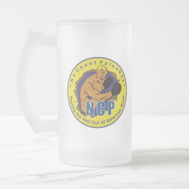 CANECA DE CERVEJA VIDRO JATEADO NCP FROSTYS (Esquerda)